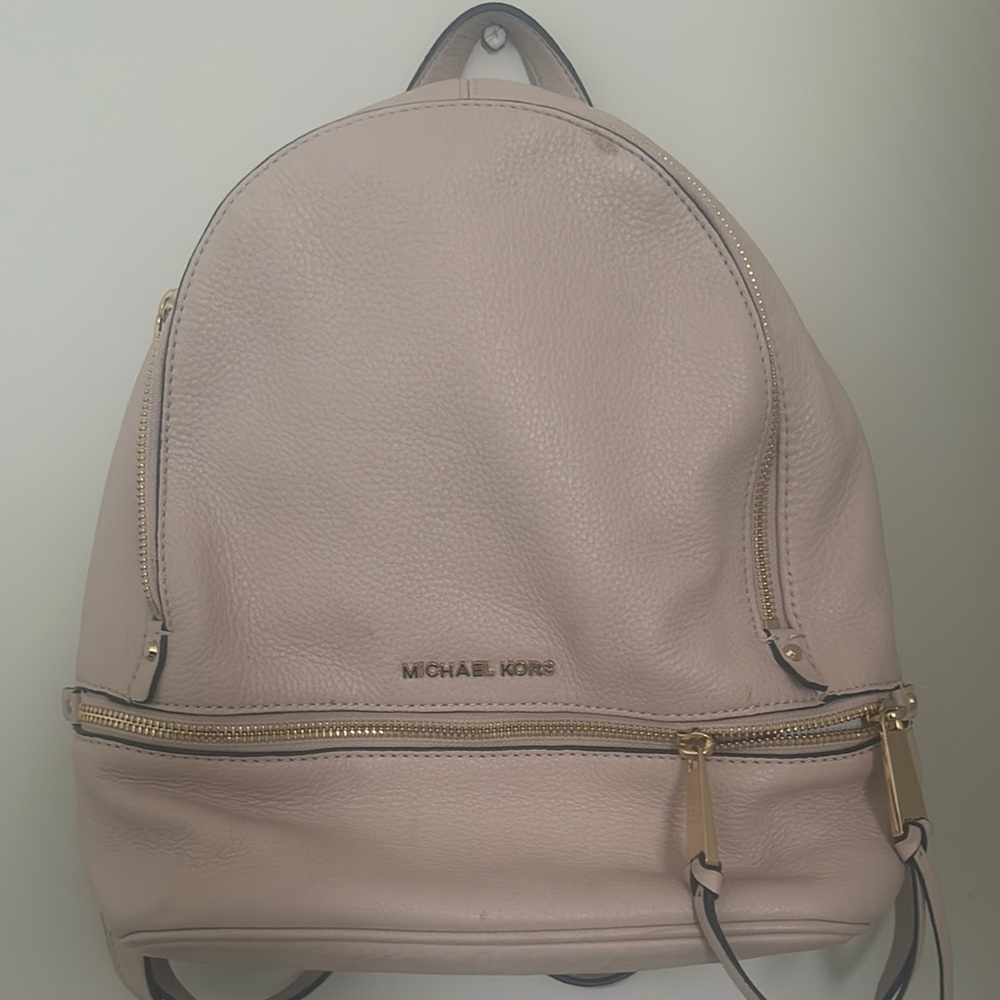 Michael Kors Blush Leather Backpack